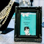 Bridal shower teal and blue theme, jewellery, pearls