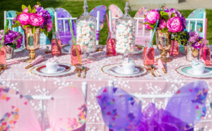 Butterfly theme children table