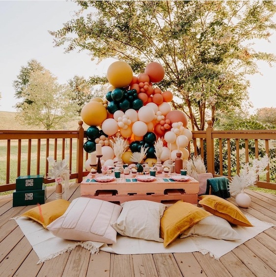 popular boho picnic party trend for 2021