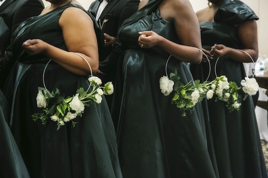 bridesmaids holding flowers delegation of tasks